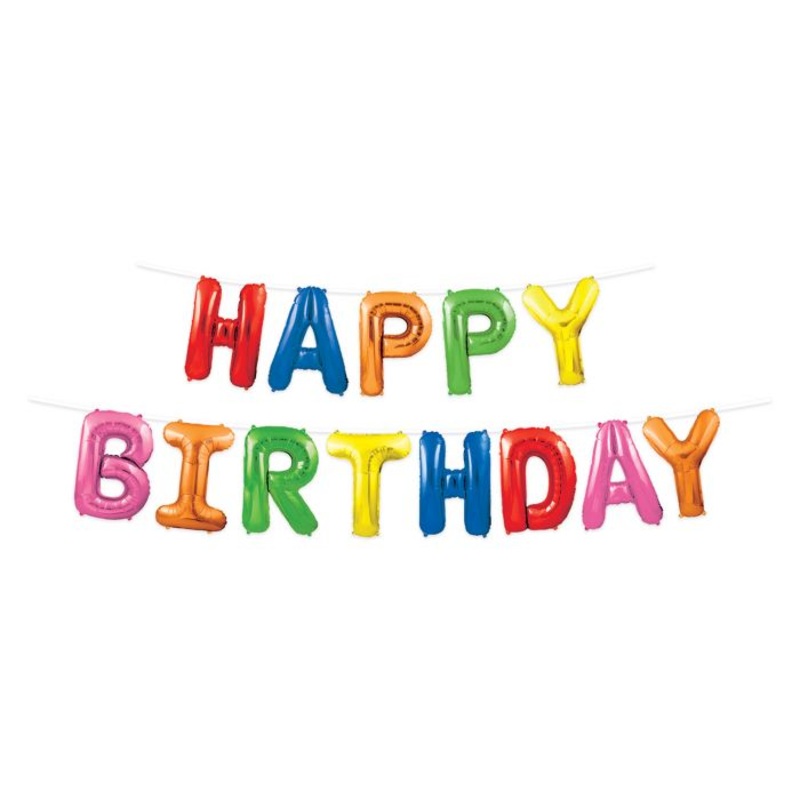 Banner - Happy Birthday Balloons