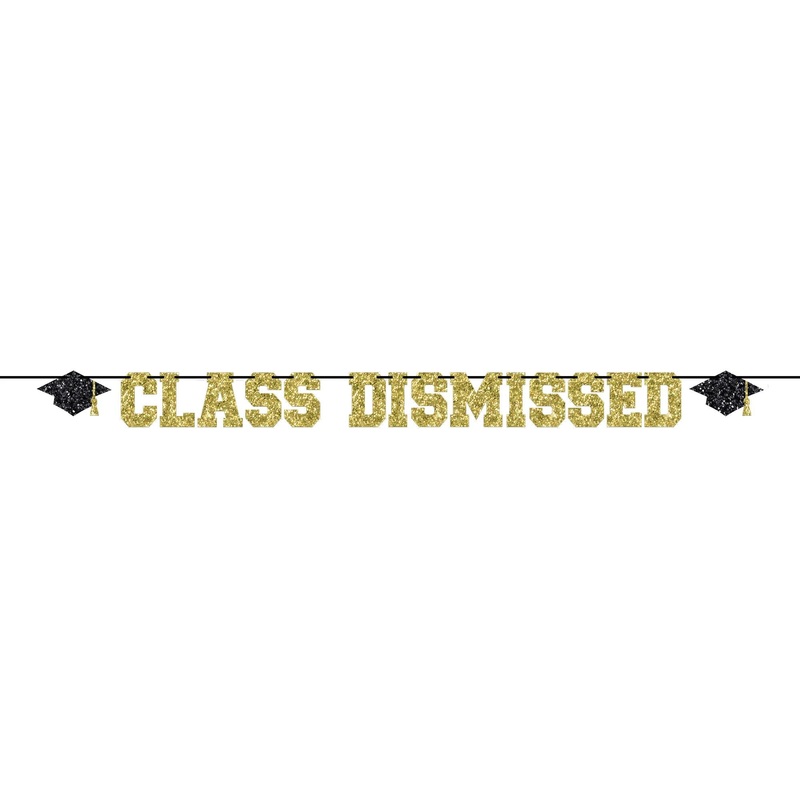 "Class Dismissed" Letter Banner