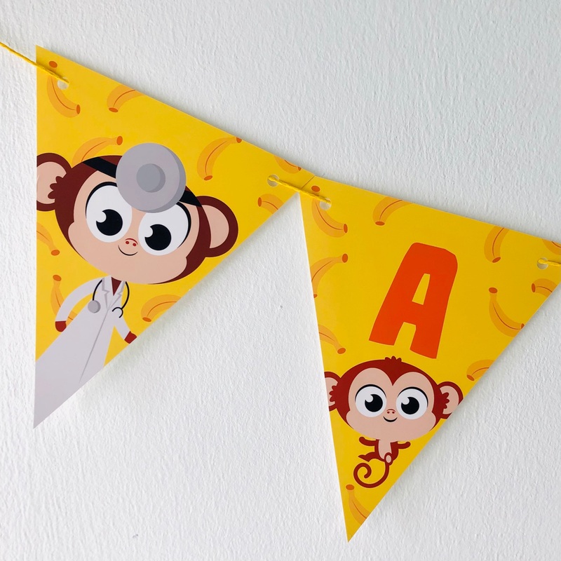 FIve Little Monkeys Banner