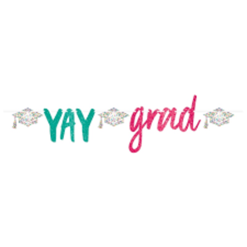 Glitter Banner - Yay Grad