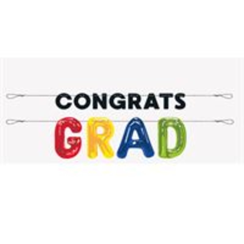 Letter Balloon Grad - Banner 6ft