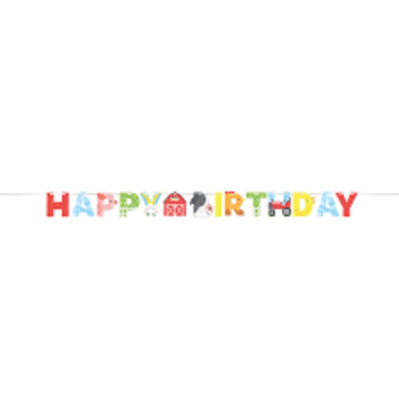 Letter Banner - Farm Animals