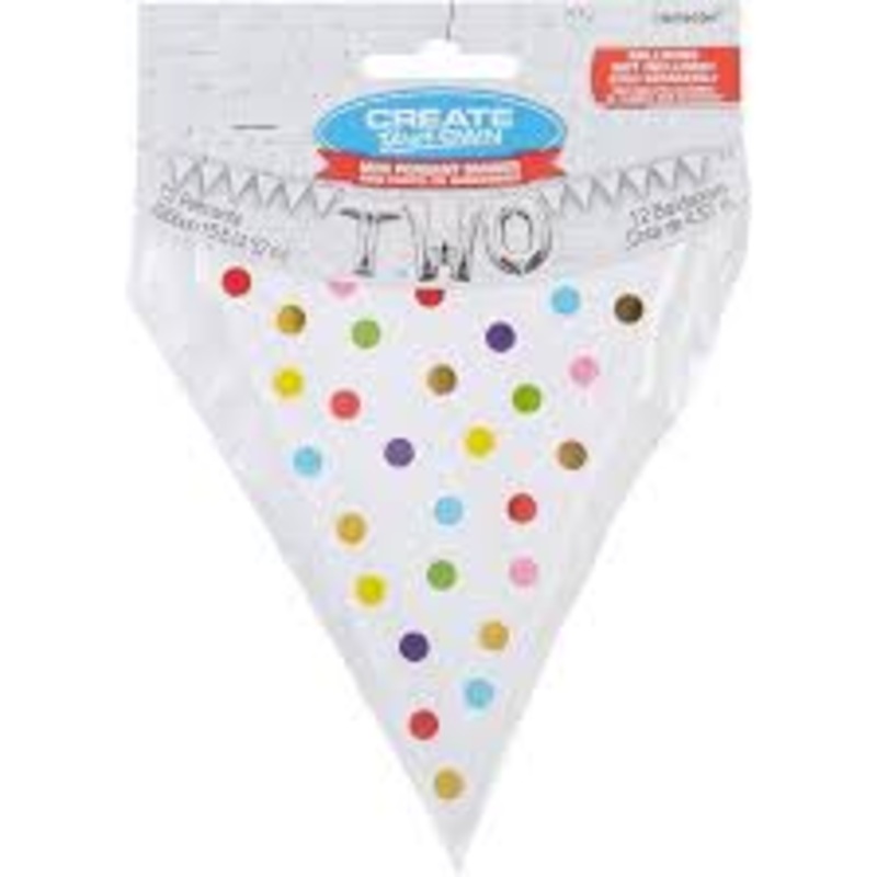Mini Pennant Banner - polka dots