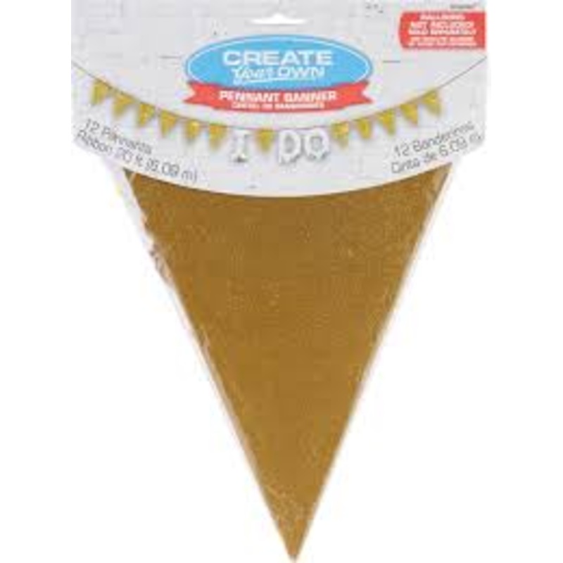 Pennant Banner - Gold