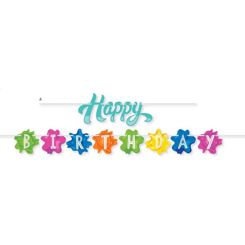 Ribbon Banner - Splatter Party
