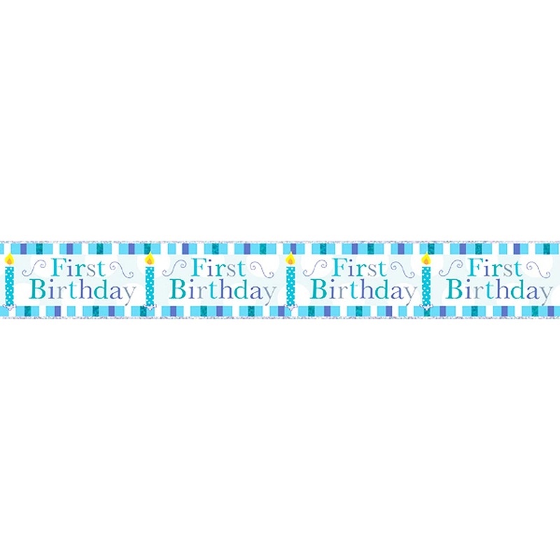 1st Birthday Banner Blue (2.5m)
