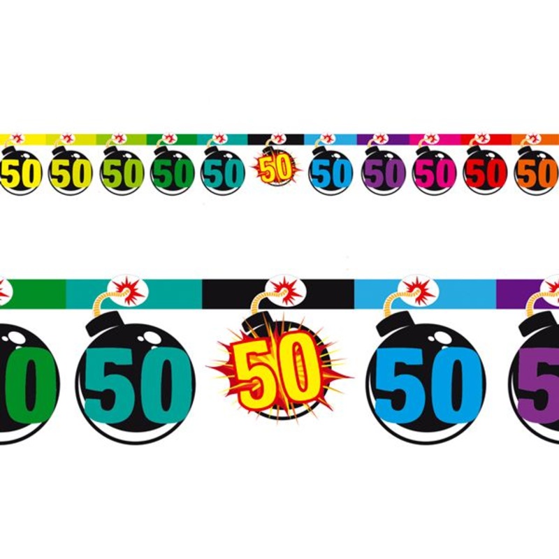 50th Happy Birthday Banner