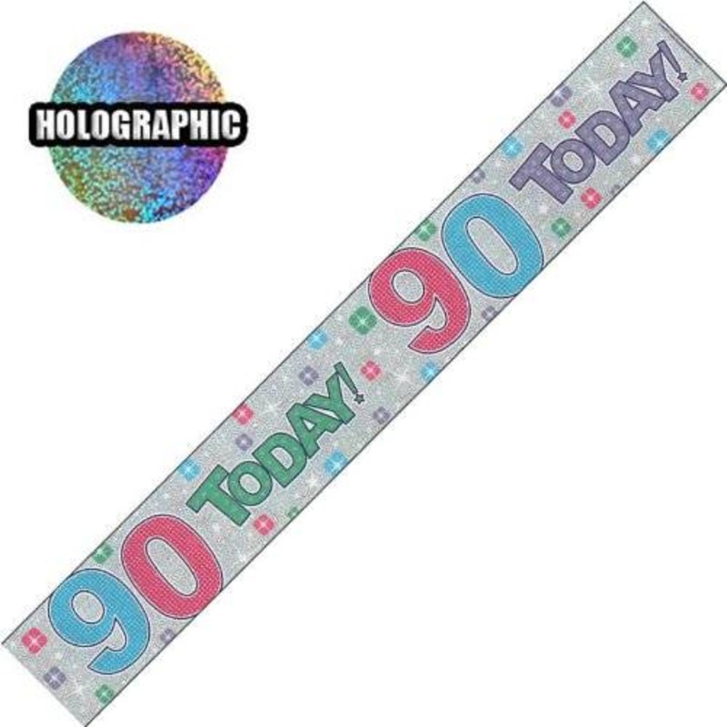 90th Pink Tones Banner - 2.6m