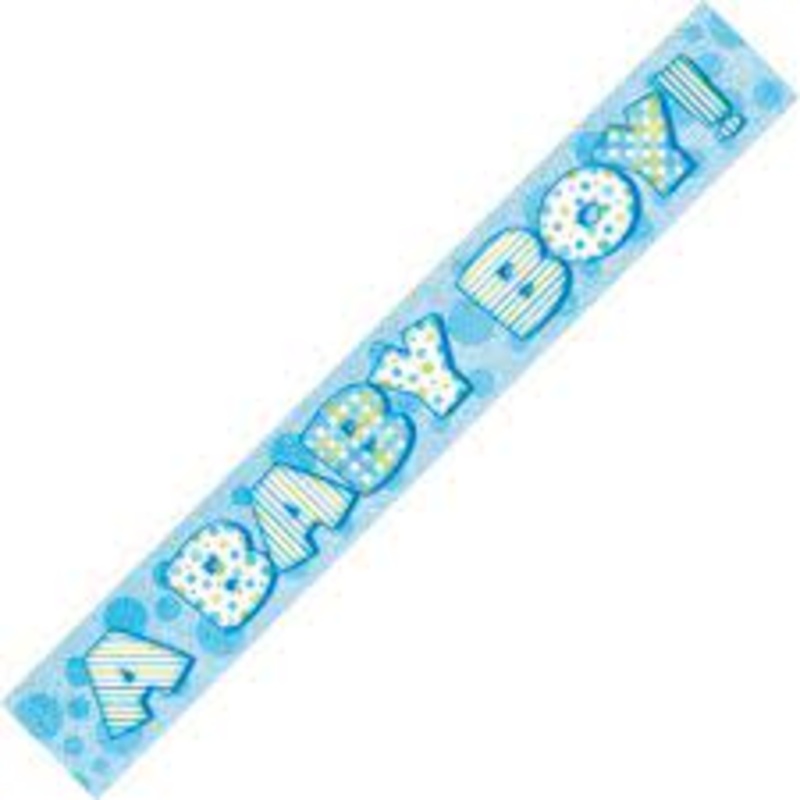 A Baby Boy Prism Banner, 9 ft