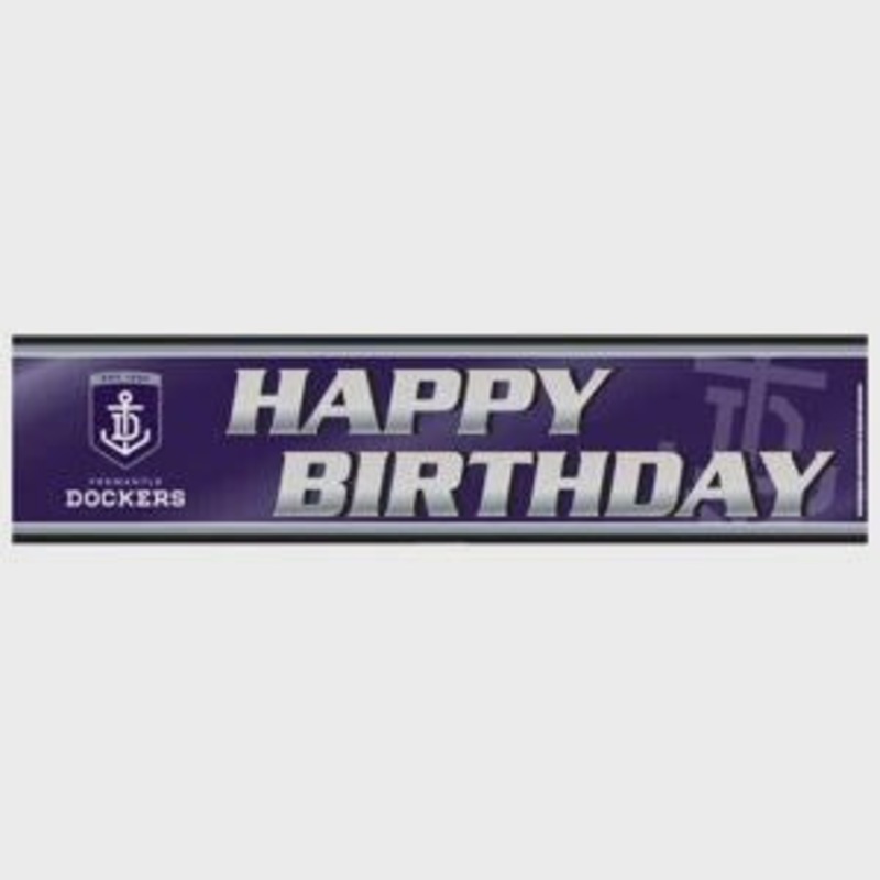 AFL Dockers Birthday Banner