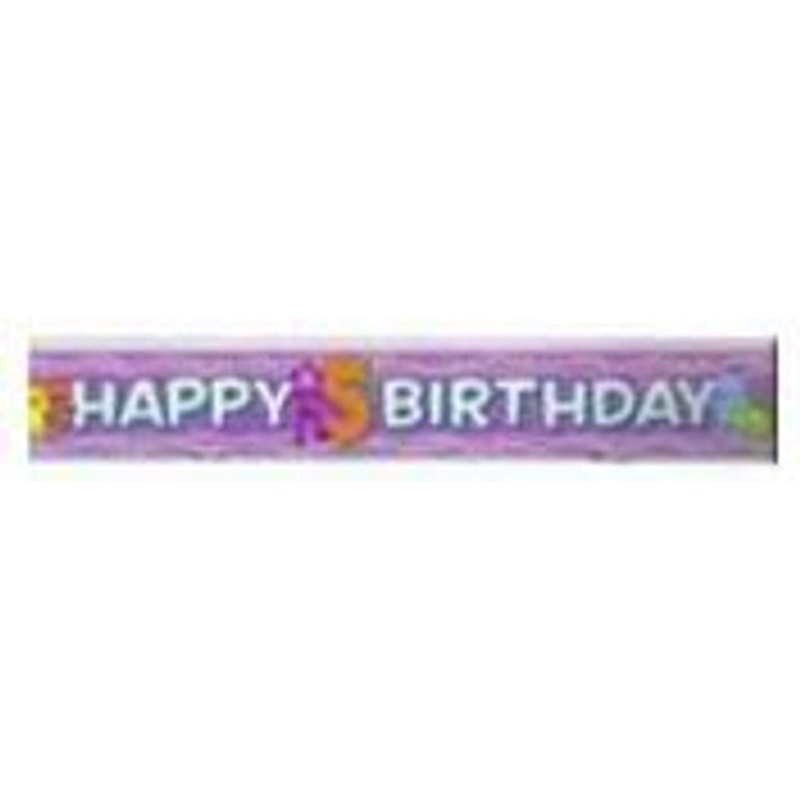 Age 5 Alien Birthday Banner