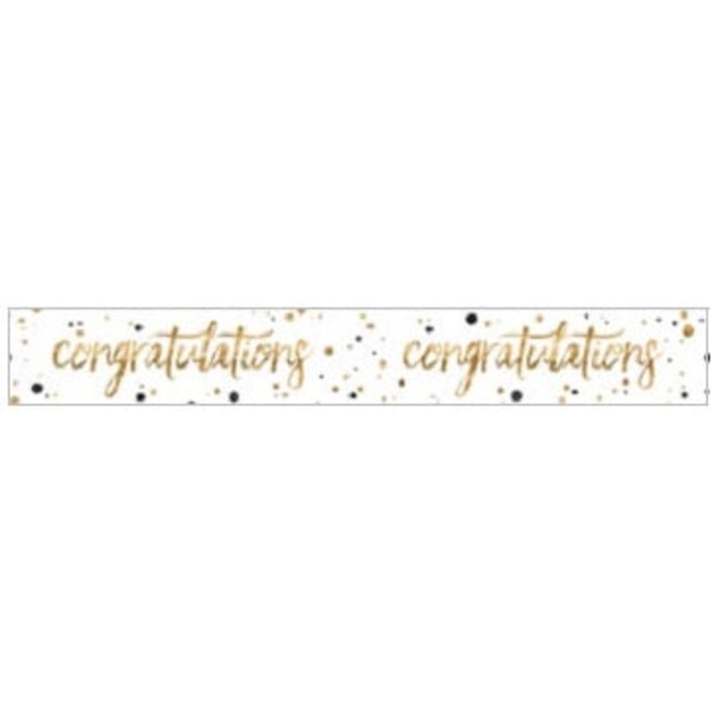 Banner Congratulations Gold