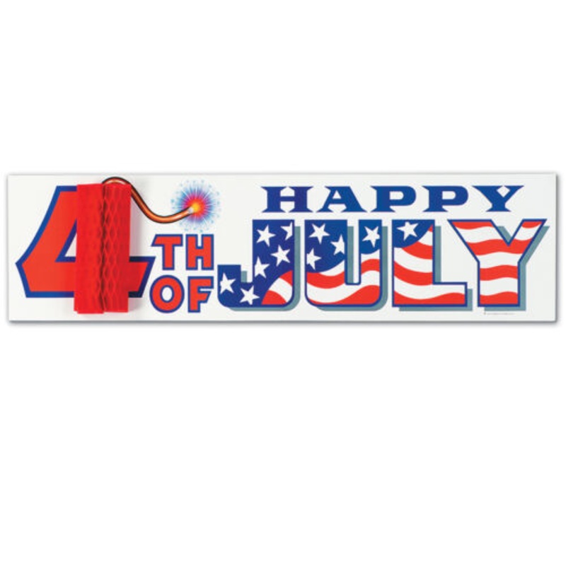 Banner Happy 4th of July