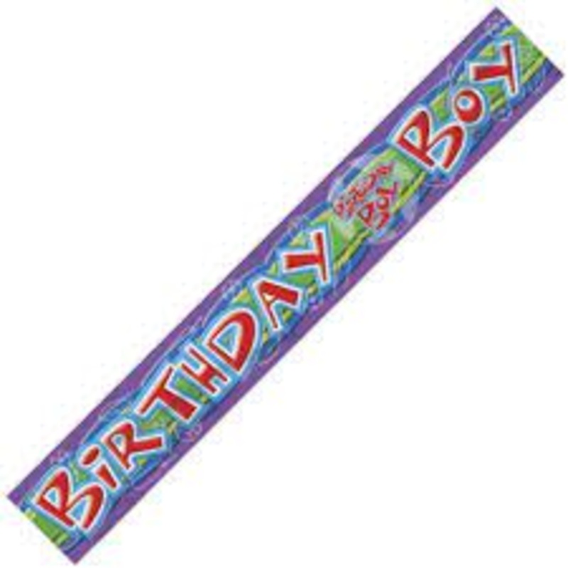 Birthday Boy Foil Banner - 3.65m