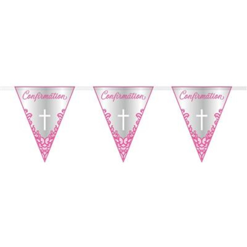 Confirmation Flag Banner - Pink