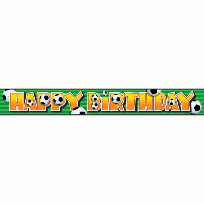 Foil 3D Soccer Banner, 12 ft