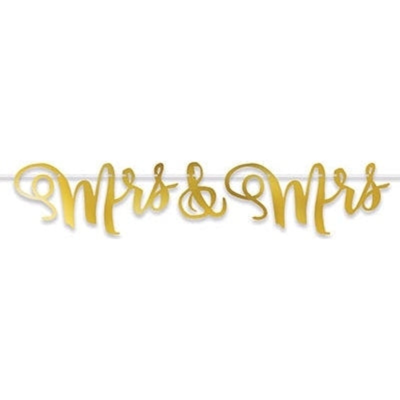 Foil Mrs & Mrs Banner