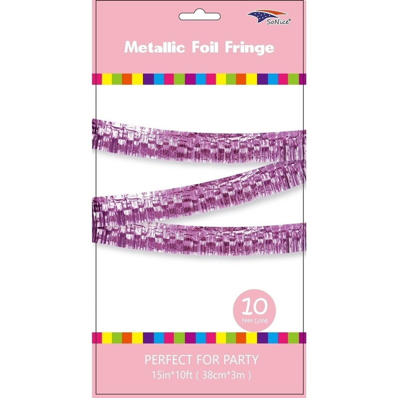 Fringe Banner - Light Pink 10'