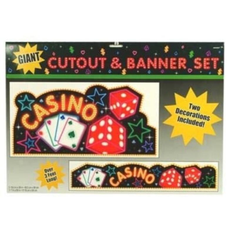 Giant Casino Cutout & Banner