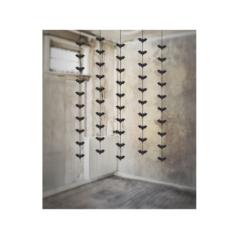 Hanging Bats Garland (5pcs)
