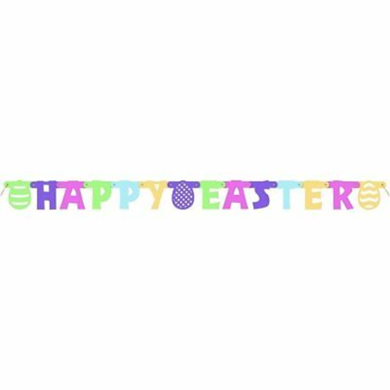 Happy Easter Letter Banner