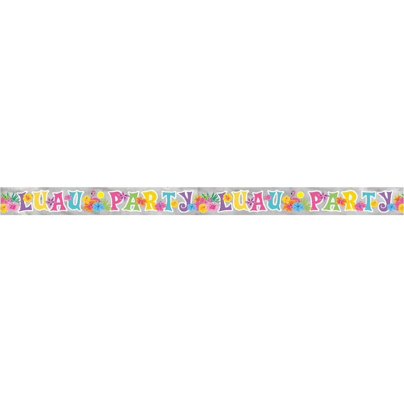 Luau Foil Party Banner (2.7m)
