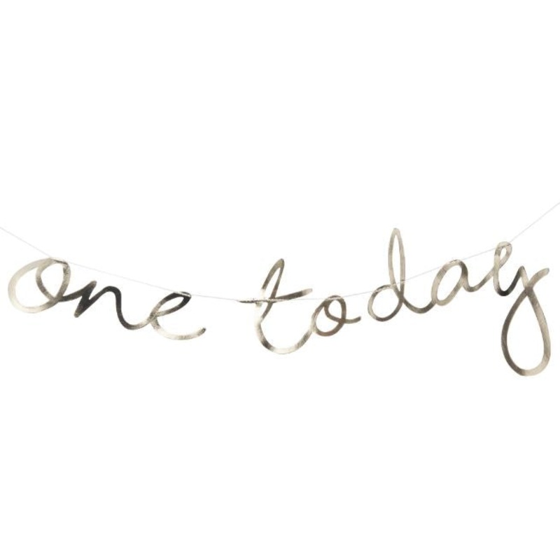 One Today Gold Letter Banner