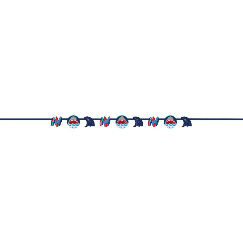 Shark Party Cut Out Banner, 5 ft