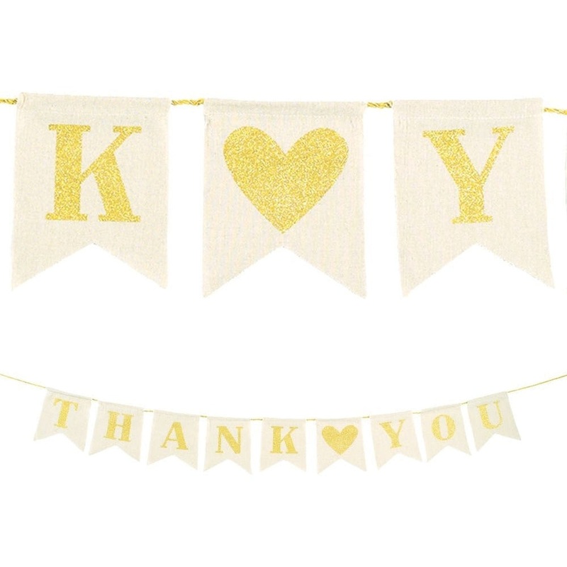 Thank You Canvas Pennant Banner