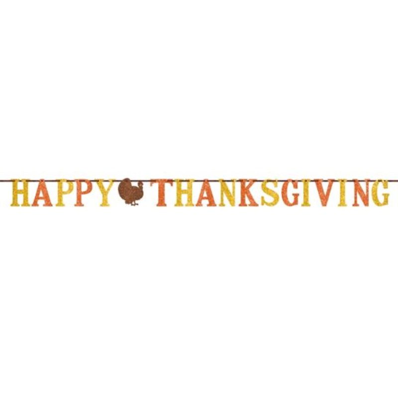 Thanksgiving Glitter Banner