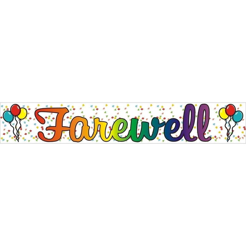Vinyl Farewell Banner 8.5" x 45"