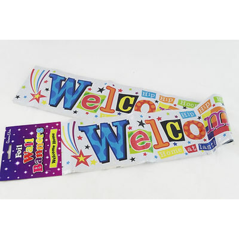 Welcome Home Foil Banner 2.5m