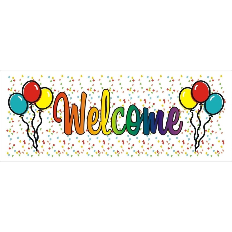 Balloons Banner - Welcome