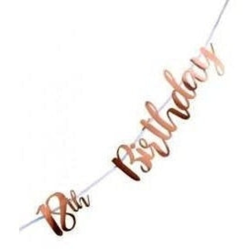 Banner - Rose Gold 18th Birthday