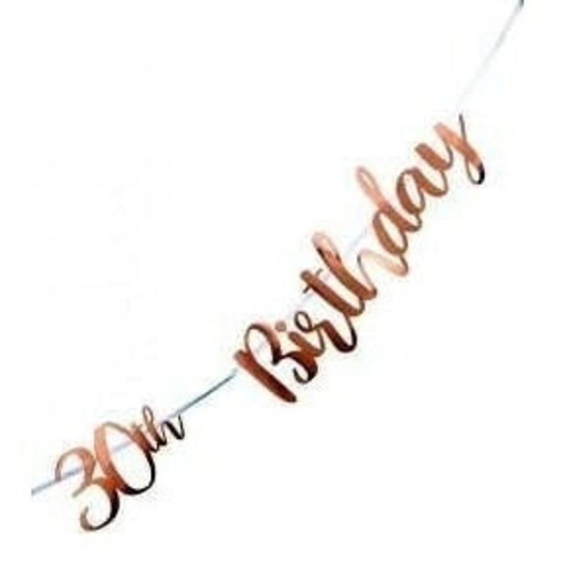 Banner - Rose Gold 30th Birthday