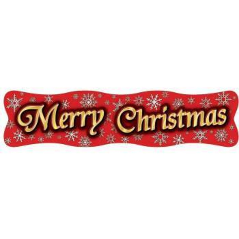 GIANT "MERRY CHRISTMAS" BANNER