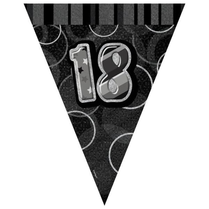 Glitz 18th Flag Banner 3.65m