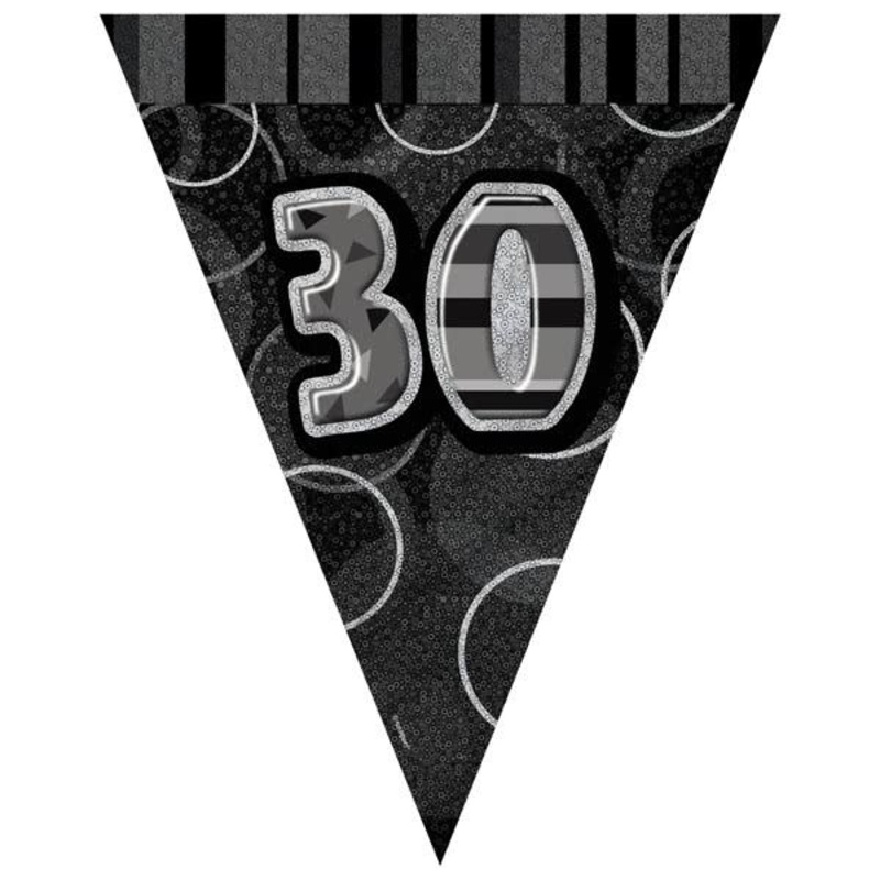 Glitz 30th Flag Banner 3.65m