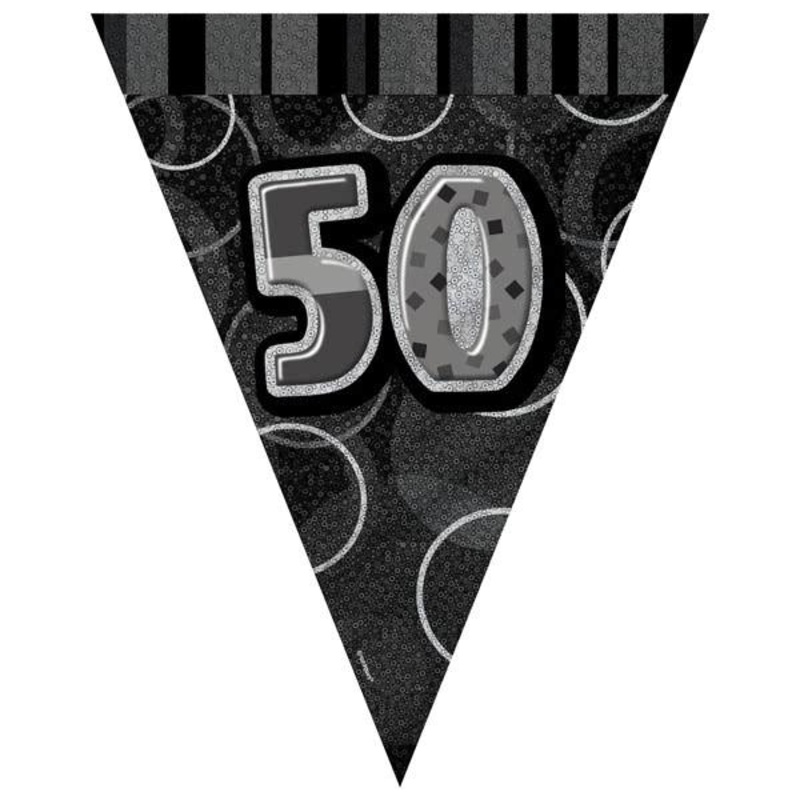 Glitz 50th Flag Banner 3.65m