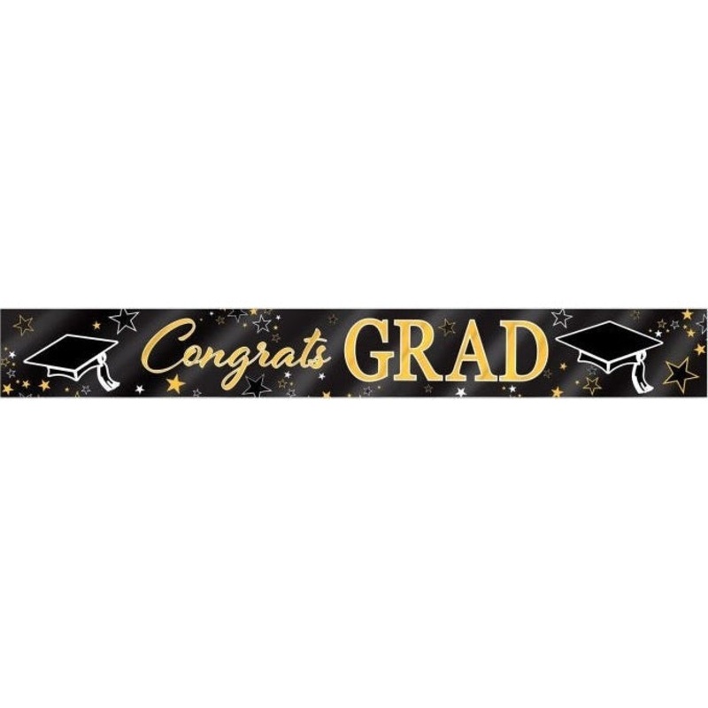 Metallic Graduation Banner