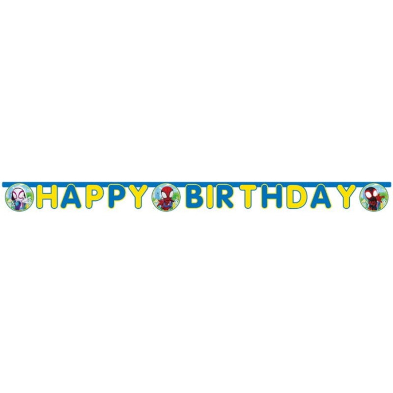 Spidey Birthday Banner 2 Metres