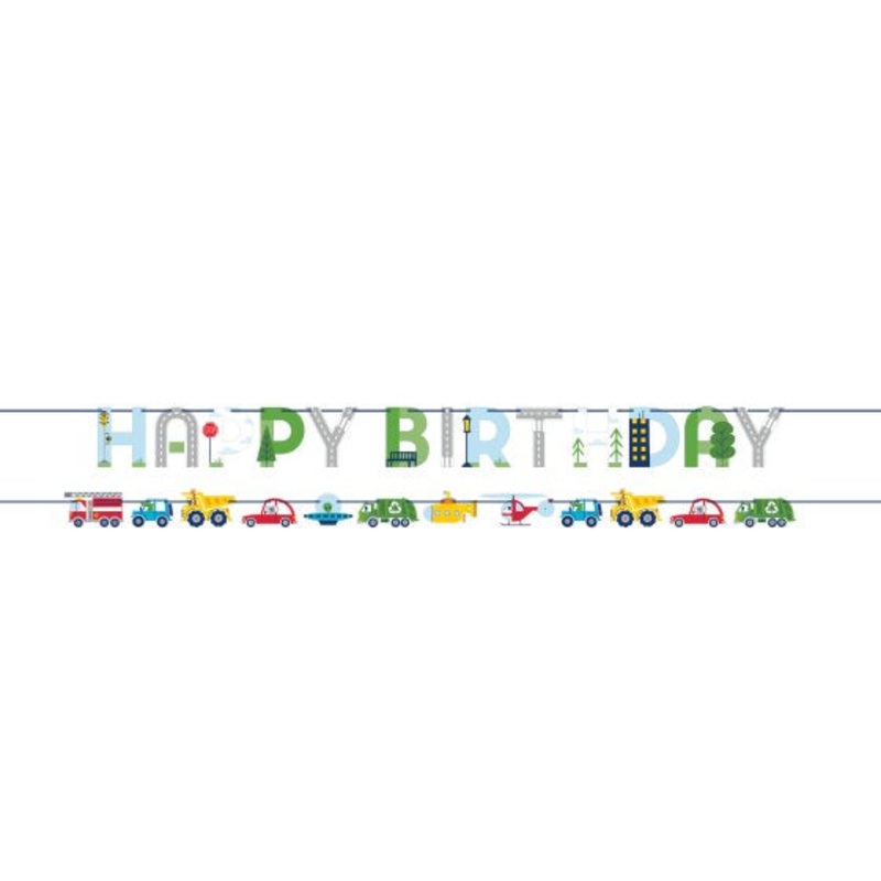 Transportation Time Banner 2pk