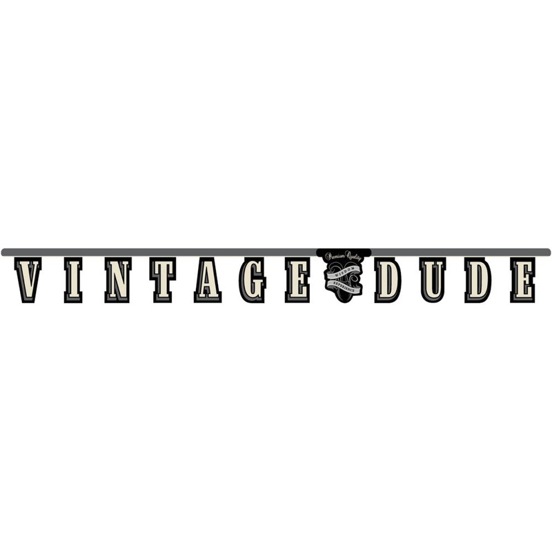 VINTAGE DUDE BANNER 1 CT