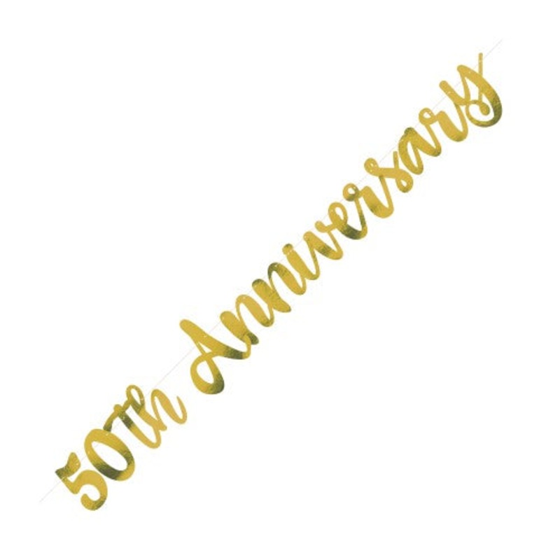 50th Anniversary Banner - Gold