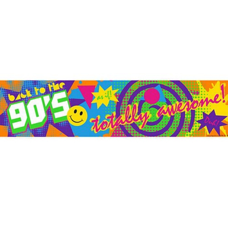 90's Themed Banner - 1.2m x 30cm