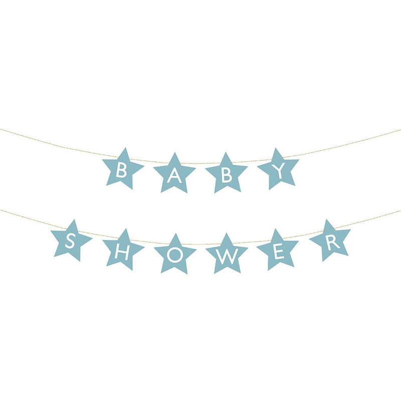 Baby Shower Garland Banner Blue