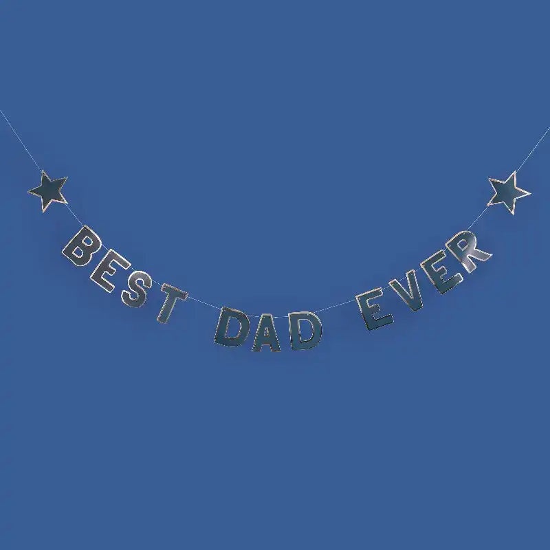 Best Dad Ever Gold Banner (2.5m)
