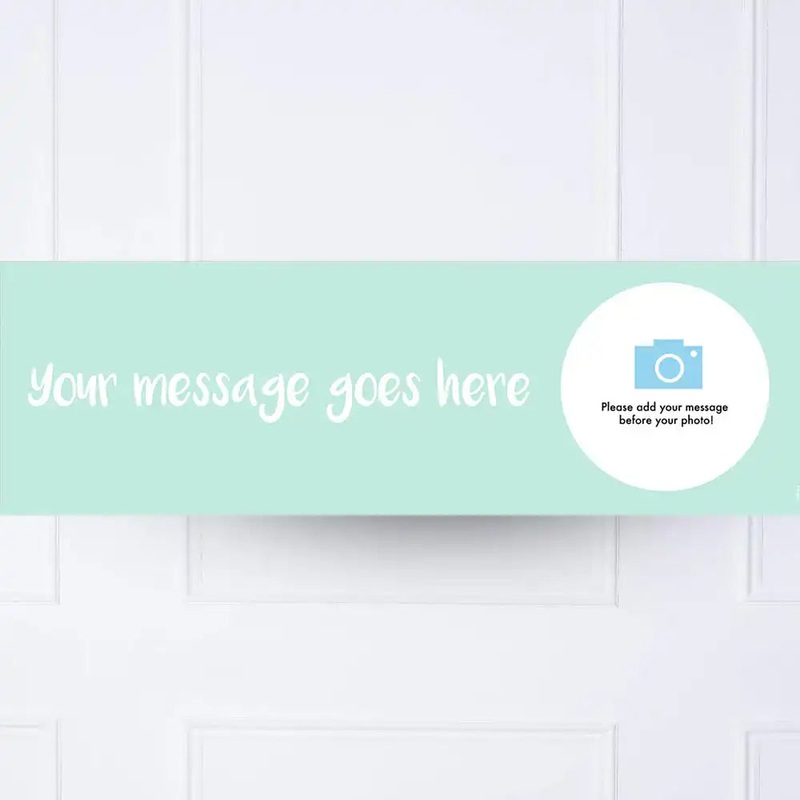 Blue Personalised Party Banner