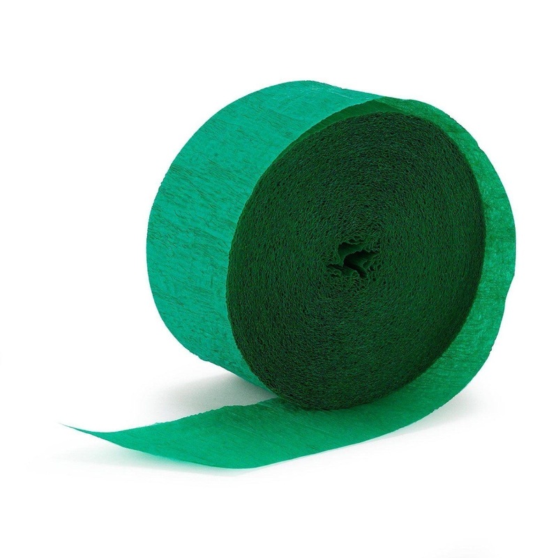 Green Crepe Streamer 24m