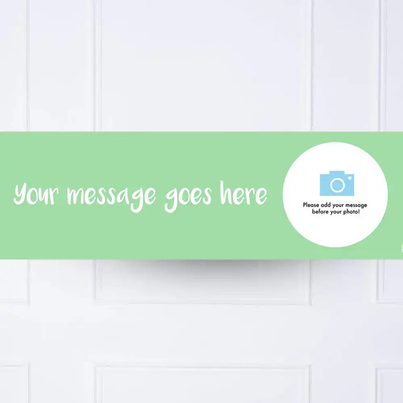 Green Personalised Party Banner